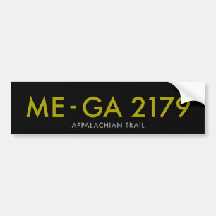 Maine till Georgia 2179 Miles - Appalachian slinga Bildekal