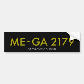 Maine till Georgia 2179 Miles - Appalachian slinga Bildekal