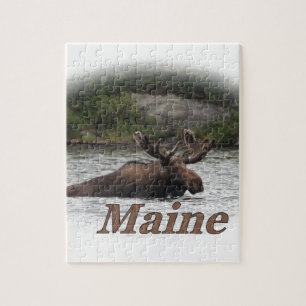 Maine tjurälg pussel