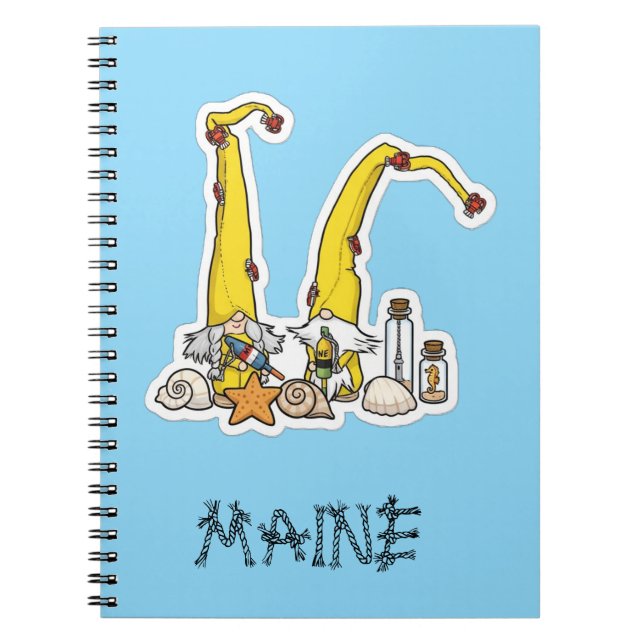 Maine Tomtar Välkommen Hem  Anteckningsbok (Framsidan)