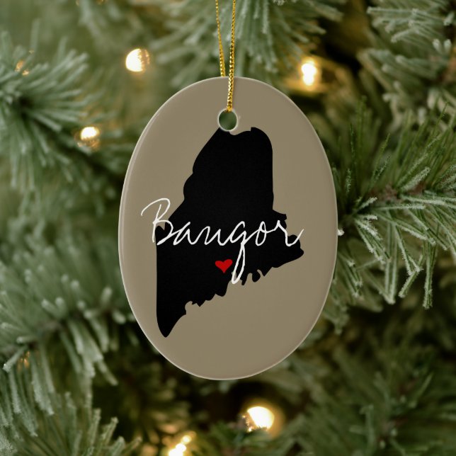 Maine Town Julgransprydnad Keramik (Träd)