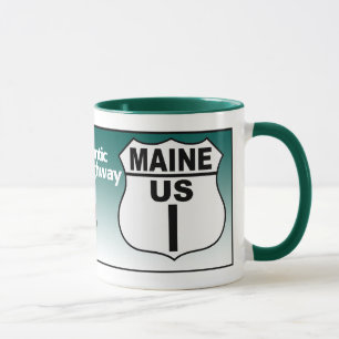 Maine US Route 1 - Atlantmotorvägen Mugg