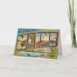 Maine Välkomsthälsning Kort