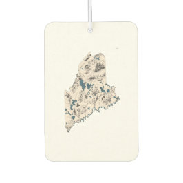 Maine Vintage Bild Karta