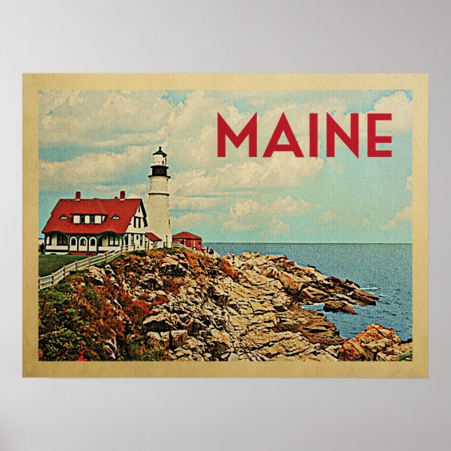 Maine Vintage resor Poster (Framsidan)