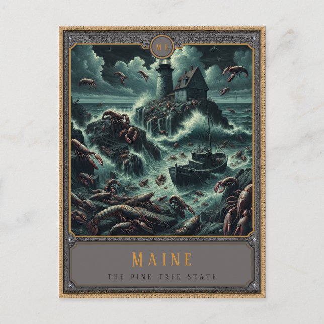 Maine | vykort för gotisk konst (Framsida)