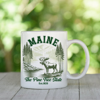 Maine Wilderness Scenic Forest Design Kaffemugg