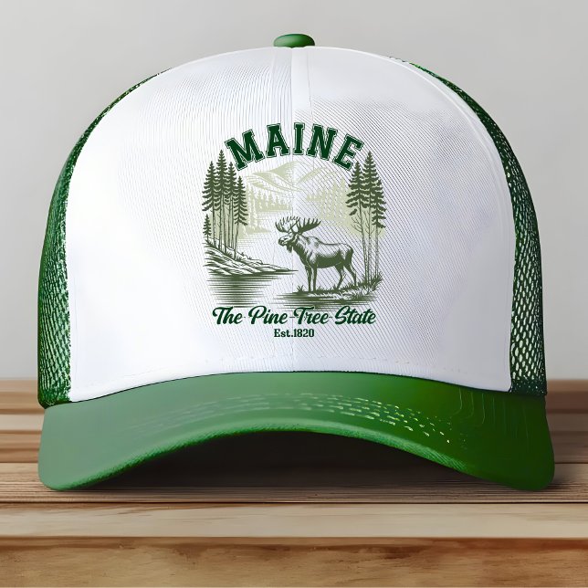 Maine Woods and Wildlife Illustration Keps (Skapare uppladdad)
