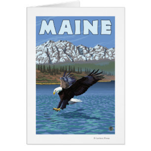 MaineEagle-fiske Hälsningskort