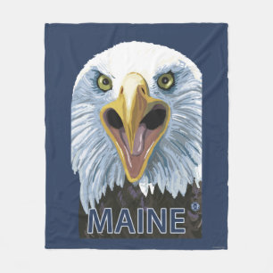 MaineEagle upp slut Fleecefilt