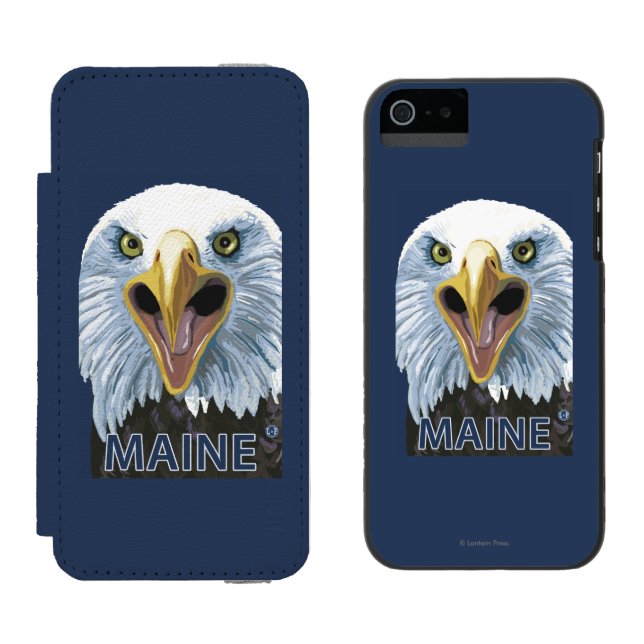MaineEagle upp slut Incipio iPhone Wallet Skal (Sida vid Sida)