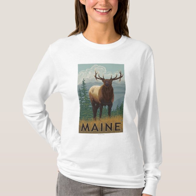MaineElk plats T-shirt (Framsida)