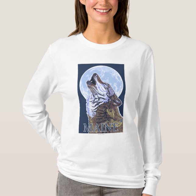 MaineHowling varg Tee Shirt (Framsida)