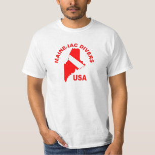 Maineiac Divers Classic Logotyp ValueT-shirt T Shirt