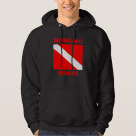 Maineiac Divers Dive Flagga Logotyp Sweatshirt