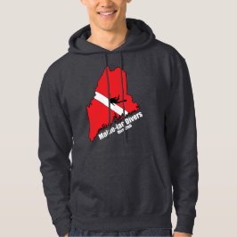 Maineiac Divers Silhouette Logotyp Mörk Sweatshirt