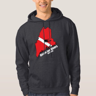 Maineiac Divers Silhouette Logotyp Mörk Sweatshirt