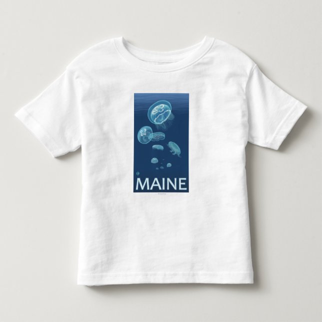 MaineJellyfish plats T-shirt (Framsida)