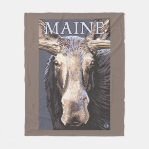 MaineMoose upp slut Fleecefilt
