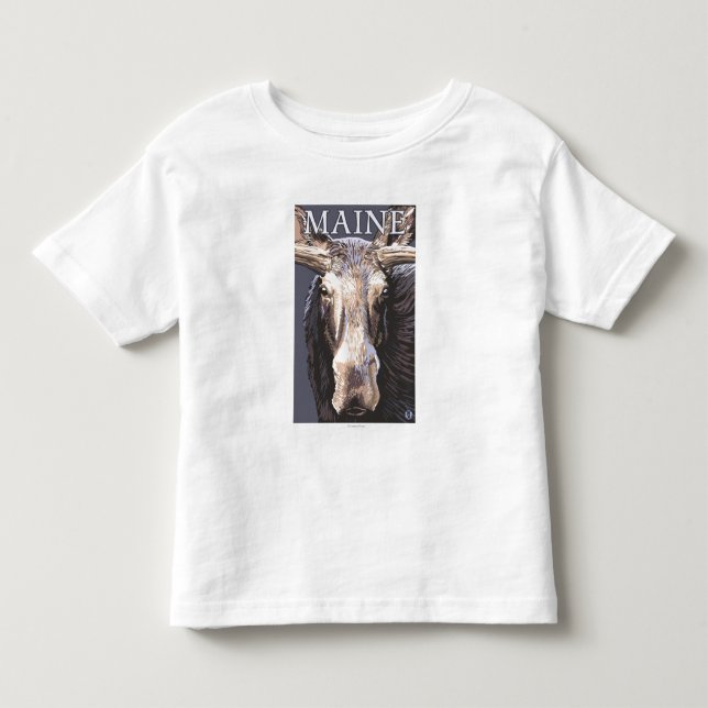 MaineMoose upp slut Tee (Framsida)