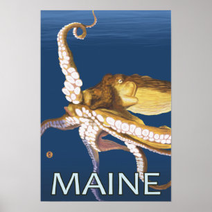 MaineOctopus plats Poster