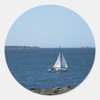 Maine's Coastal Ligcape Runt Klistermärke