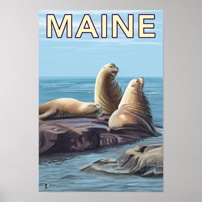 MaineSea Lejon Scene Poster (Framsidan)