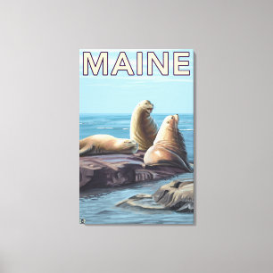 MaineSea lejonplats Canvastryck