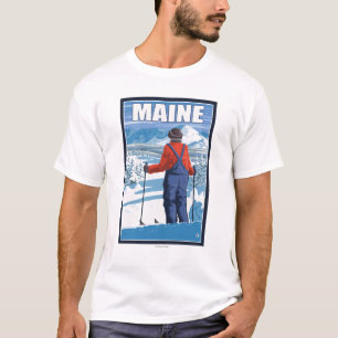MaineSkier att beundra beskådar Tee Shirt