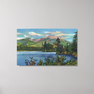 MaineView av monteringen Katahdin och det Daicey Canvastryck