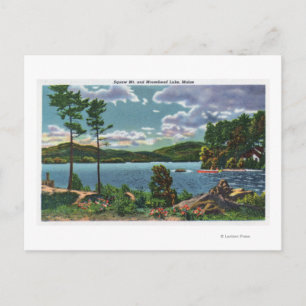 MaineView of Squaw Mountain och Moosehead Sjö Vykort