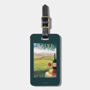 MaineWine landplats Bagagebricka