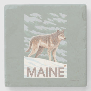 MaineWolf plats Underlägg Sten