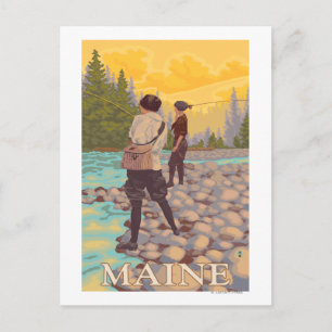 MaineWomen, Flygfiske Scene Vykort