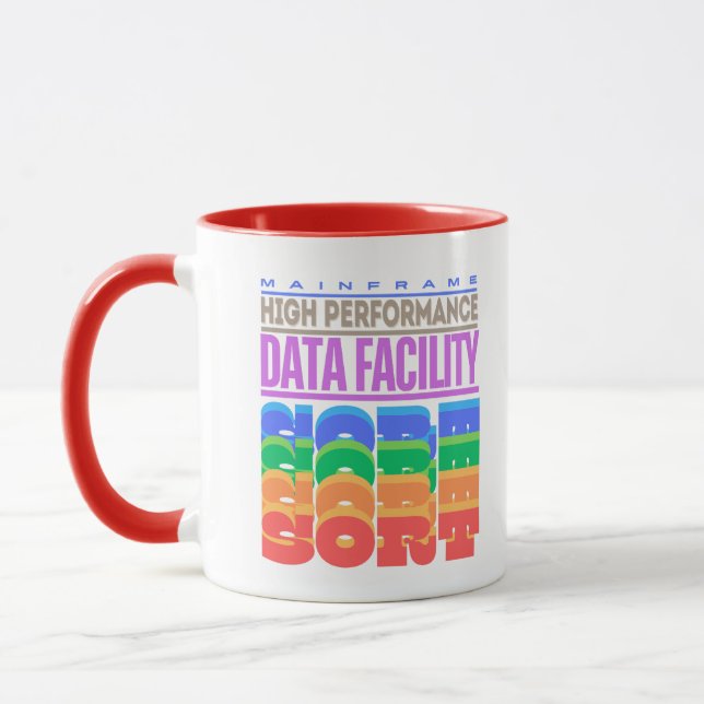 Mainframe och Data Facility Sort (DFSORT) Mugg (Vänster)