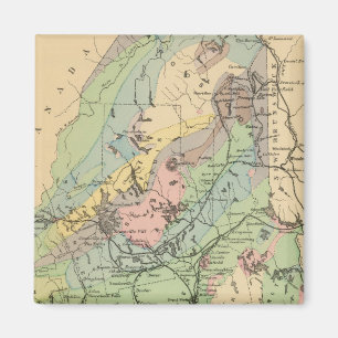 Mains geologiska karta magnet