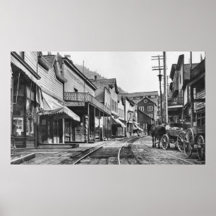 Mainstreet undviker spökstaden - Idaho Poster