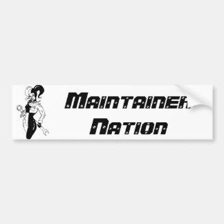 Maintainernationklistermärke Bildekal