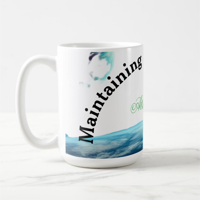 maintaining Earth's climate Kaffemugg (Vänster)