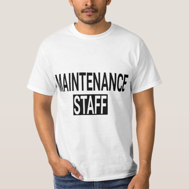 Maintenance Staff & Handyman Uniform  T Shirt (Framsida)