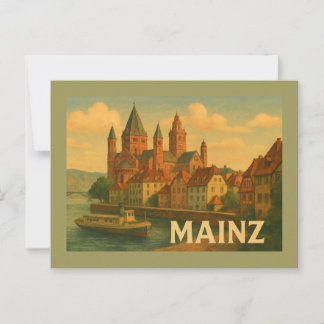 Mainz Germany City Art Vykort