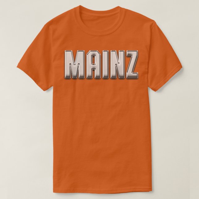 Mainz Stadt Mainzer Schriftzug Stdter Rhein T Shirt (Design framsida)
