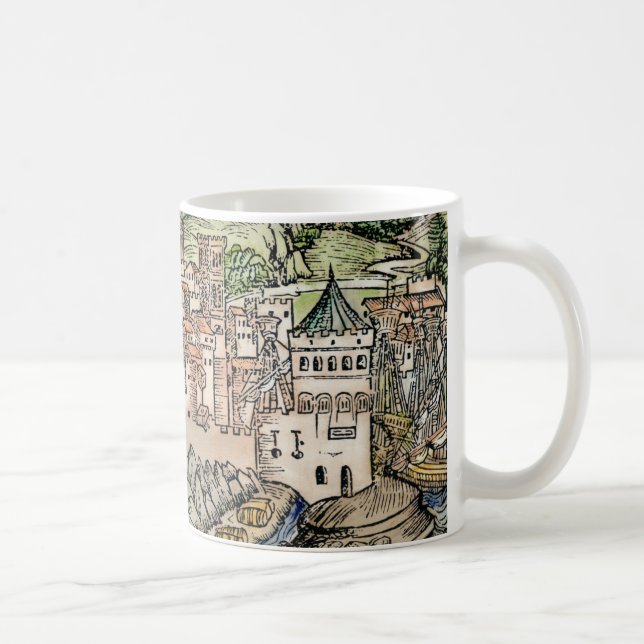 Mainz Tyskland, 1493 Kaffemugg (Höger)