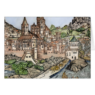 Mainz Tyskland, 1493 OBS Kort