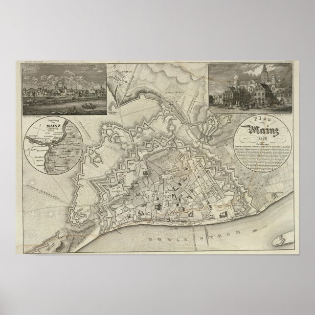 Mainz, Tyskland Poster (Framsidan)
