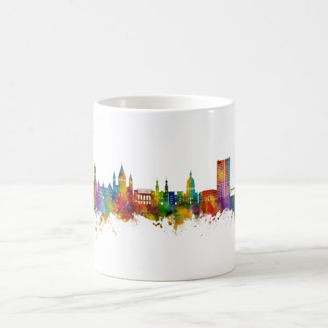 Mainz Tyskland Skyline Kaffemugg (Center)