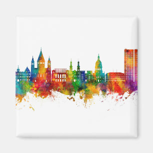Mainz Tyskland Skyline Magnet