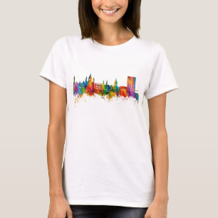Mainz Tyskland Skyline T Shirt