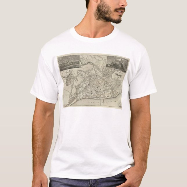 Mainz Tyskland Tee Shirt (Framsida)