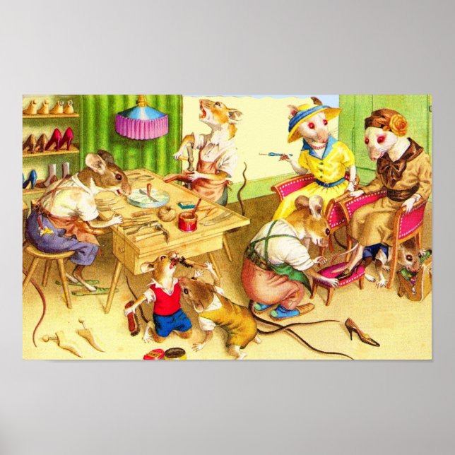 Mainzer-matriser och skobrevpapper poster (Framsidan)